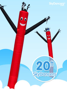 Sky Dancers Red & Black - 20ft