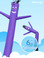 6Ft Purple SkyDancer® Inflatable Advertising Product - B