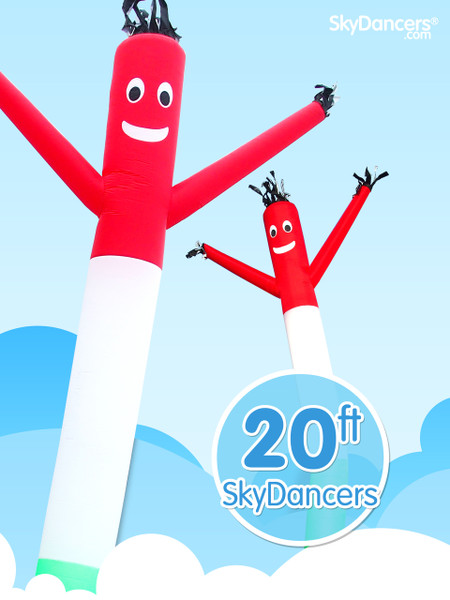 Sky Dancers Red, White & Green - 20ft