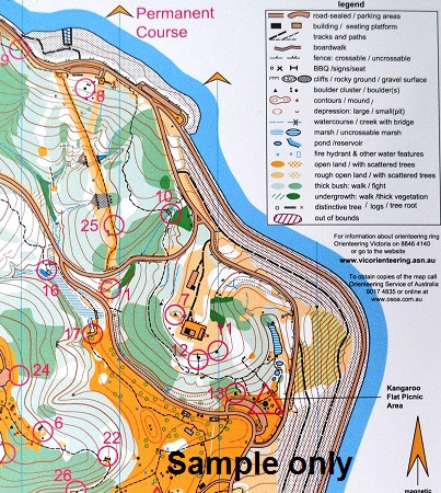 Orienteering Map - sample only