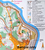 Orienteering map - sample only