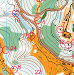 You Yangs Kurrajong  Area Orienteering Map with permanent markers