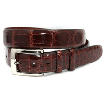 Genuine Alligator Belt Glazed Cognac