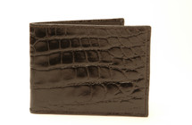Slimfold Genuine Alligator Wallet Glazed Black