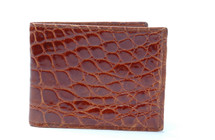 Slimfold Genuine Alligator Wallet Glazed Cognac