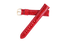 Genuine Crocodile Watch Band Red