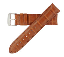 Genuine Alligator Watch Band Matte Tan