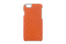 iPhone 6/6S Case Genuine Ostrich Orange