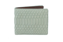 Hipster Genuine Python Wallet Matte Baby Blue