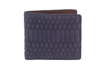 Hipster Genuine Python Wallet Matte Purple