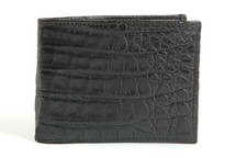 Slimfold Genuine Crocodile Wallet Matte Black