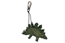 Stegosaurus Charm Python Skin Army Green