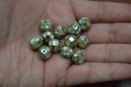 12 Pcs Round Mother of Pearl Shell Mosaic Loose Beads 10mm