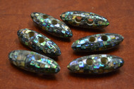 Abalone Shell Two Holes Toggle Sewing Buttons 2"