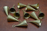 12 Pcs Rusty Metal Iron Jingle Christmas Decoration Charm Bells 1 1/2"