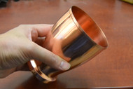 Handmade Genuine Copper Drinking Glass Cup 4 3/4"