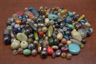 500 Pcs Assort Mix Multi-Colors Czech Glass Beads 1/4" - 1"