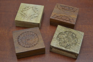 4 Pcs Set Handmade Brown Storage Keepsake Wood Boxes