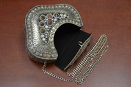 Handmade Gemstone Brass  Metal Clutch Purse