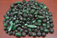 400 Pcs Assort Green Resin Plastic Beading Beads 1/2" - 1 1/4"