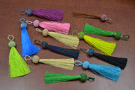 12 Pcs Assort Multi Color Silk Tassels
