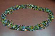 12 Necklaces Multi Colors Glass Love Seed Beading Beads 36"