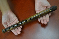 Carved Wood Flute 13"