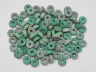 100 Pcs Green Wood Round Beading Beads 8mm