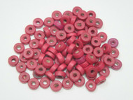 100 Pcs Red Wood Round Beading Beads 8mm