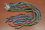 12 Strands Assort Mix Chevron Glass Beading Beads 16"