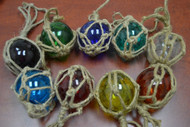 Reproduction Glass Float Fishing Ball With Rope 3"