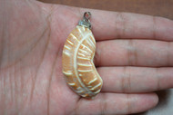 Carved Red Cameo Shell Head Pendant