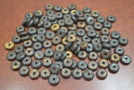 Dark Brown Plain Round Bone Beads 10mm