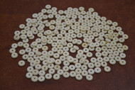 Ivory Brown Round Buffalo Bone Round Beads 4mm