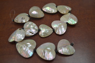 12 Pcs South Africa Sarmaticus Blank Heart Charms 1 1/4"