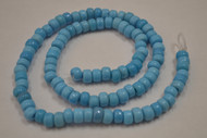 100 Pcs Baby Blue Pony Crow Glass Beads