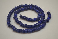 100 Pcs Midnight Blue Pony Crow Glass Beads