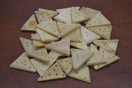 50 Pcs Brown Triangle Buffalo Bone Sewing Buttons 1 1/4"