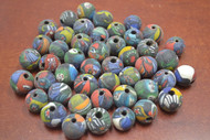 80 Pcs Assort Handmade Multicolor Clay Round Beads 16mm