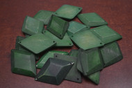 50 Pcs Green Triangle Bone Sewing Buttons 1 1/2"