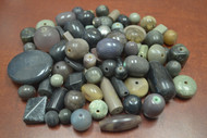 200 Pcs Assort Gray Resin Plastic Beads 1/2" - 1 1/4"