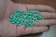 Turquoise Blue Buffalo Bone Round Beads 6mm