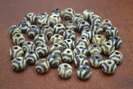 Swirl Chocolate Brown Round Buffalo Bone Beads 10mm