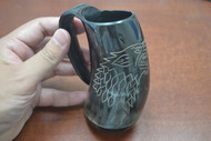 Dragon Buffalo Horn Medieval Drinking Ale Cup 5"