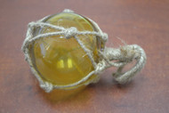 Yellow Reproduction Glass Float Fishing Ball 3"