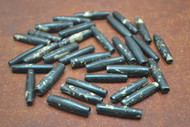 Dyed Black Turquoise Buffalo Bone Tube Beads 1"