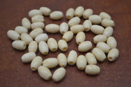 Beight Brown Plain Round Bone Beads 8mm