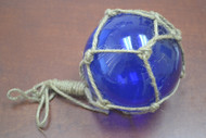 Cobalt Blue Reproduction Glass Float Fishing Ball 5"