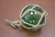 Green Reproduction Glass Float Fishing Ball 4"