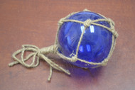 Cobalt Blue Reproduction Glass Float Fishing Ball 4"